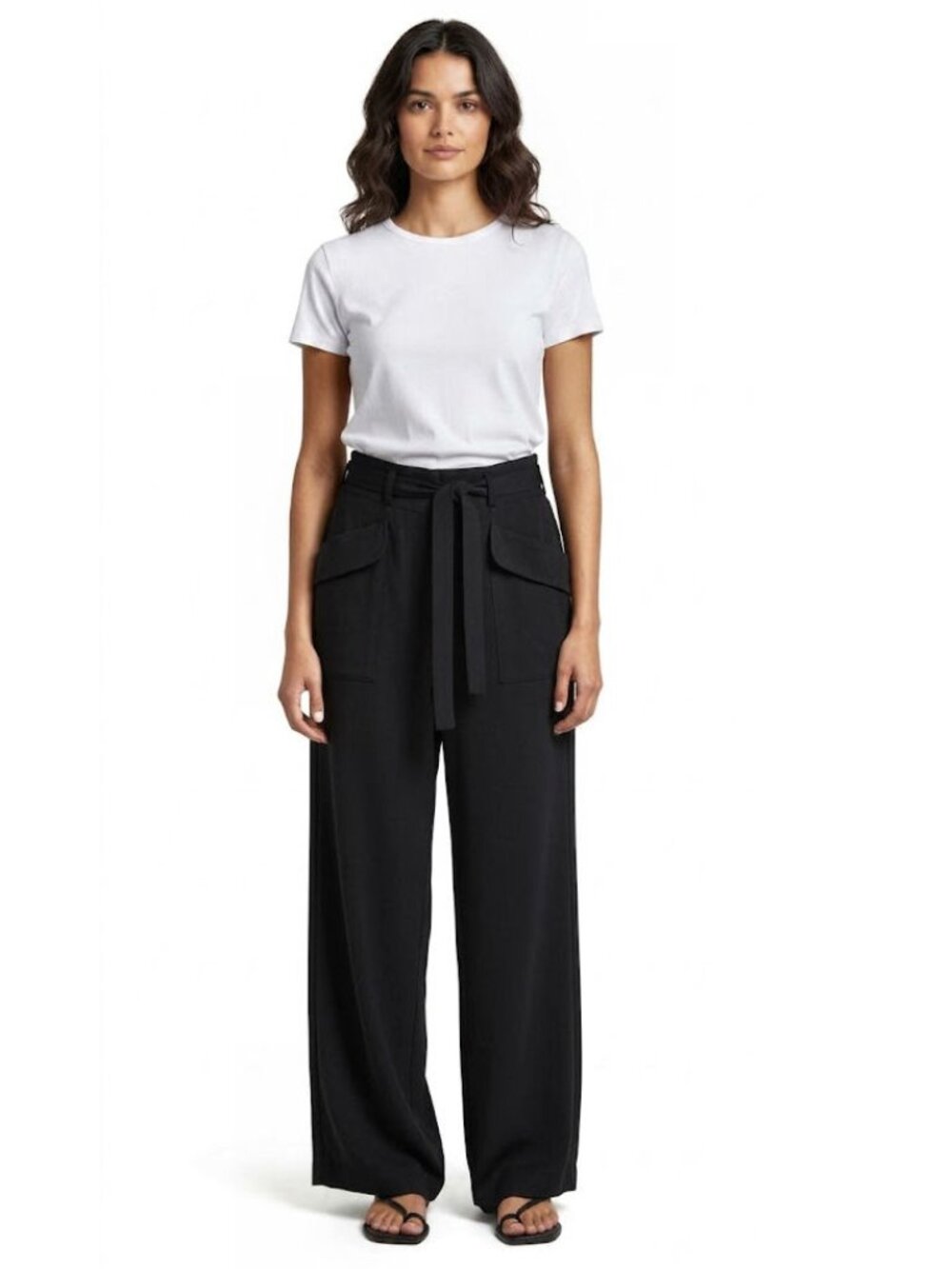 Zero + Maria Cornejo 'Edi' Drape Pants, Black, Women's Size 0